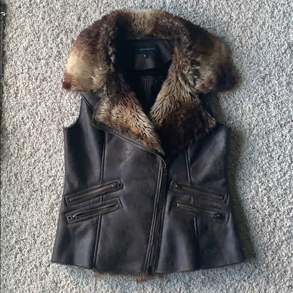 Members Only Jackets & Blazers - Fur vest